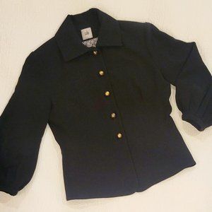 Size 2: CAbi Abbott Puff Sleeve Blazer Style 3027